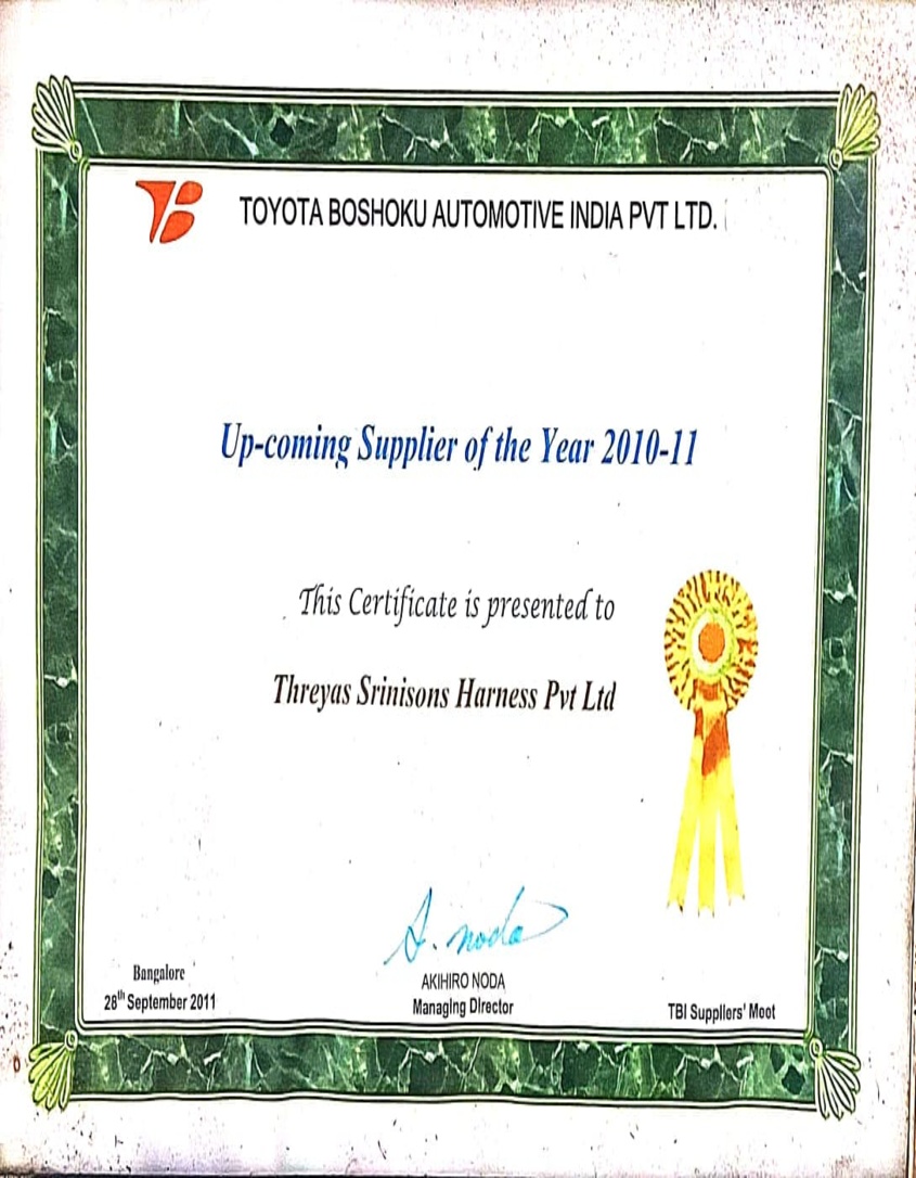 Best Upcoming Supplier 2017